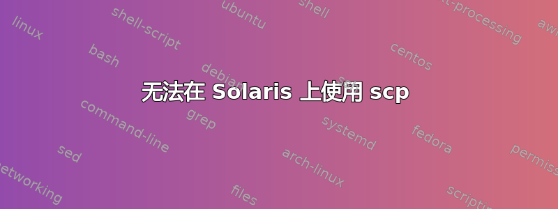 无法在 Solaris 上使用 scp