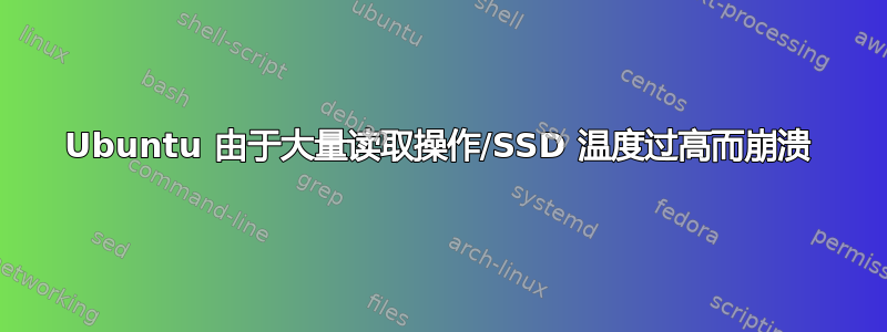 Ubuntu 由于大量读取操作/SSD 温度过高而崩溃