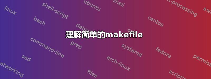 理解简单的makefile