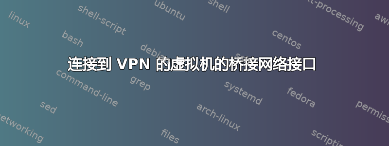 连接到 VPN 的虚拟机的桥接网络接口