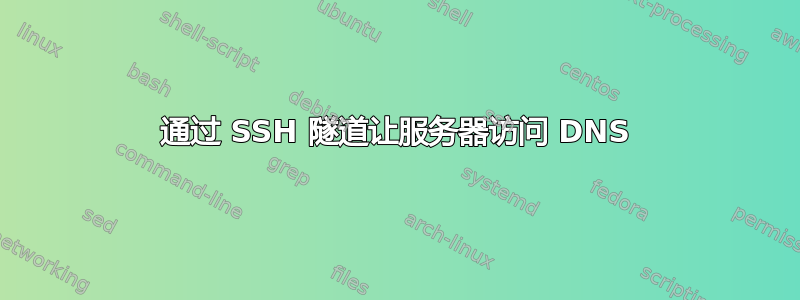 通过 SSH 隧道让服务器访问 DNS