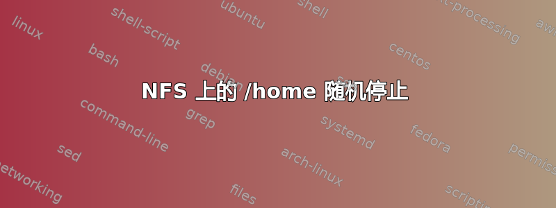 NFS 上的 /home 随机停止