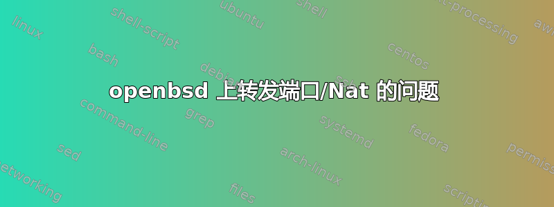 openbsd 上转发端口/Nat 的问题