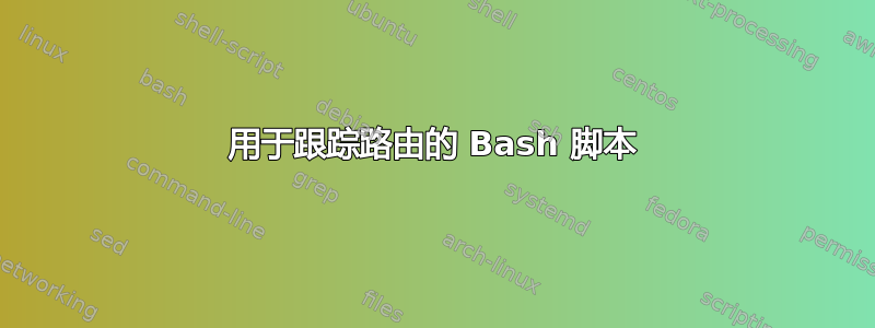 用于跟踪路由的 Bash 脚本