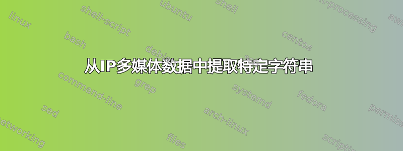 从IP多媒体数据中提取特定字符串