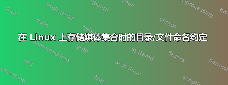 在 Linux 上存储媒体集合时的目录/文件命名约定