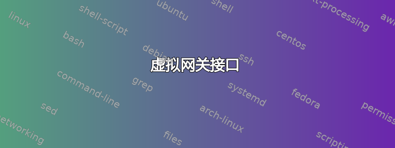 虚拟网关接口