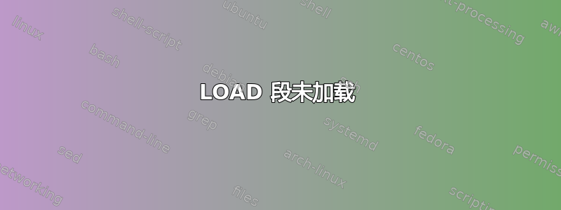 LOAD 段未加载