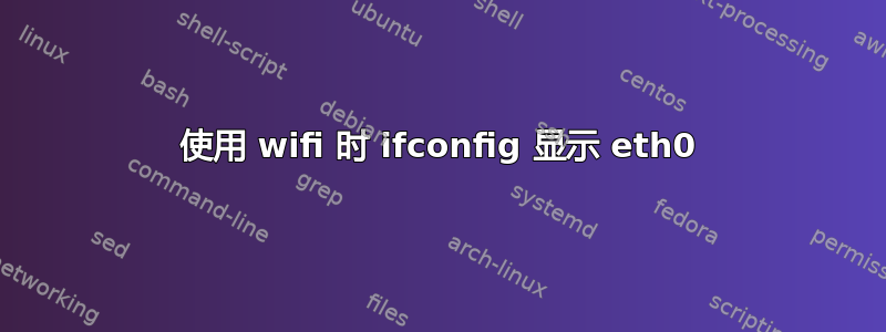 使用 wifi 时 ifconfig 显示 eth0