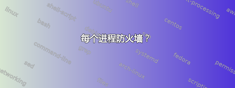 每个进程防火墙？