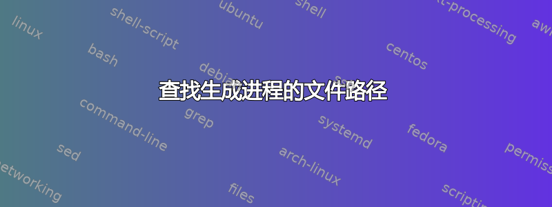 查找生成进程的文件路径