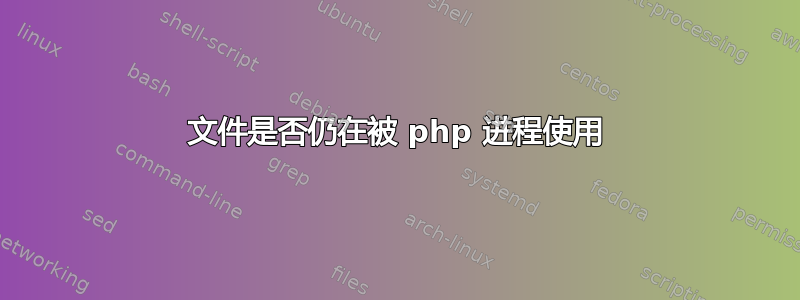 文件是否仍在被 php 进程使用