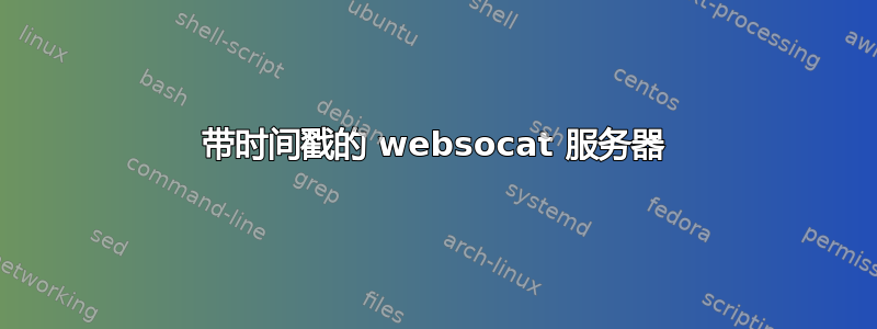 带时间戳的 websocat 服务器