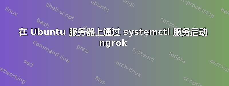 在 Ubuntu 服务器上通过 systemctl 服务启动 ngrok