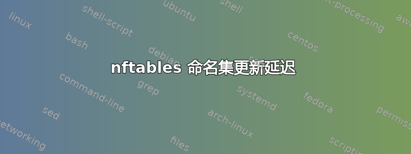 nftables 命名集更新延迟