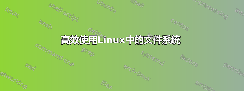 高效使用Linux中的文件系统