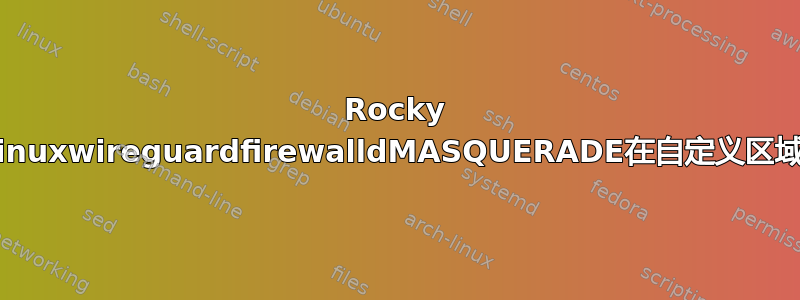 Rocky linuxwireguardfirewalldMASQUERADE在自定义区域