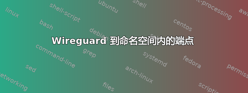 Wireguard 到命名空间内的端点