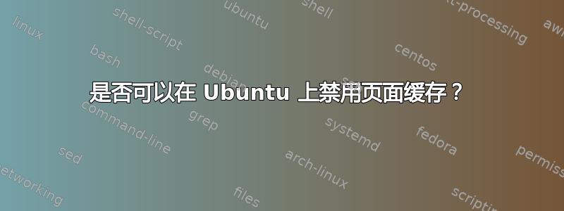 是否可以在 Ubuntu 上禁用页面缓存？