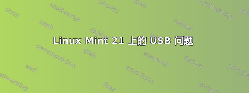 Linux Mint 21 上的 USB 问题