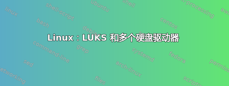 Linux：LUKS 和多个硬盘驱动器