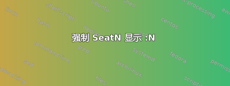 强制 SeatN 显示 :N