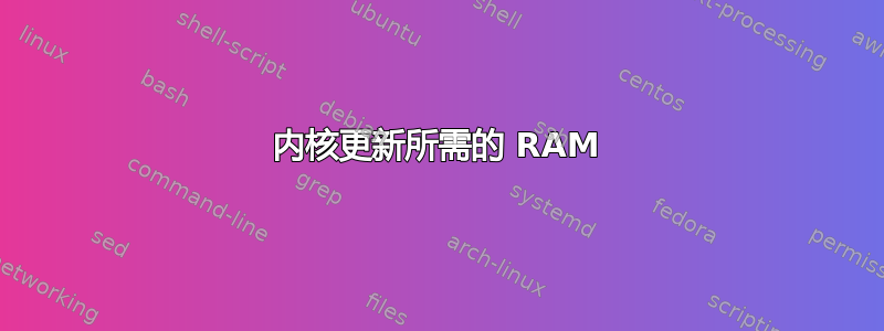 内核更新所需的 RAM