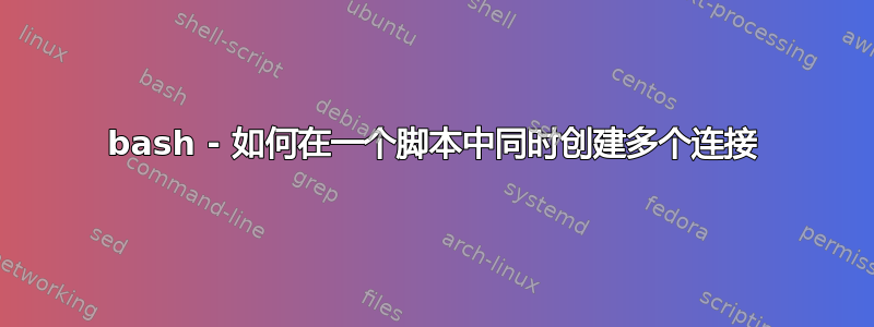 bash - 如何在一个脚本中同时创建多个连接