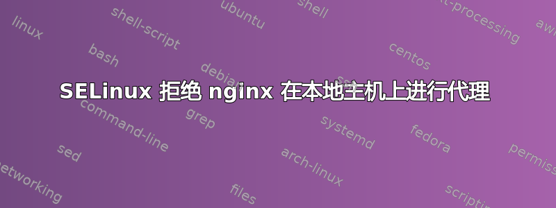 SELinux 拒绝 nginx 在本地主机上进行代理