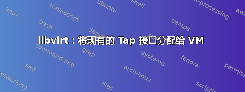 libvirt：将现有的 Tap 接口分配给 VM