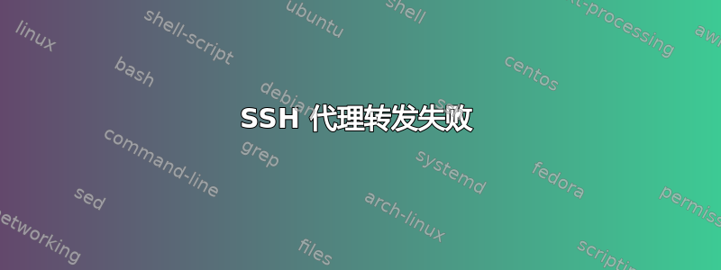 SSH 代理转发失败