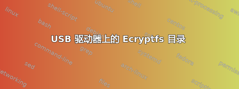 USB 驱动器上的 Ecryptfs 目录