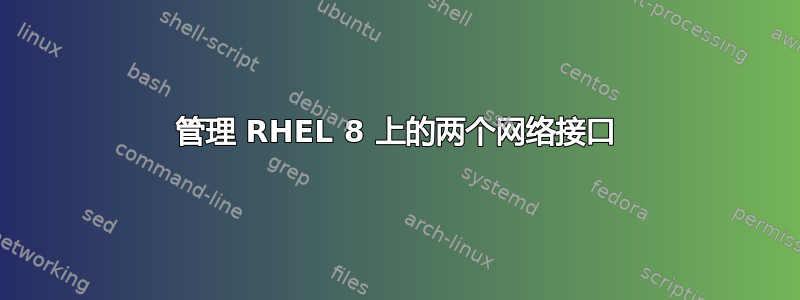 管理 RHEL 8 上的两个网络接口