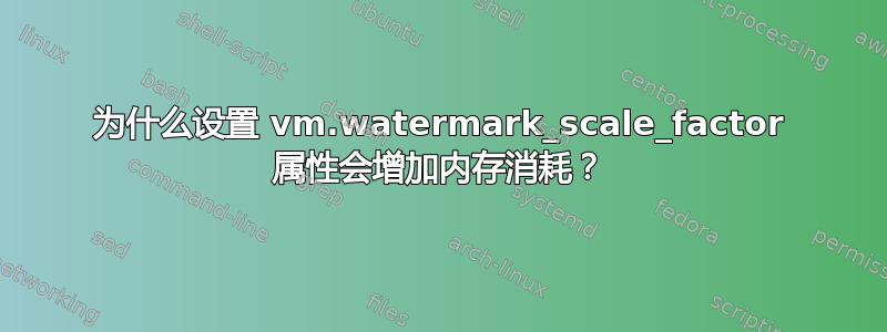 为什么设置 vm.watermark_scale_factor 属性会增加内存消耗？