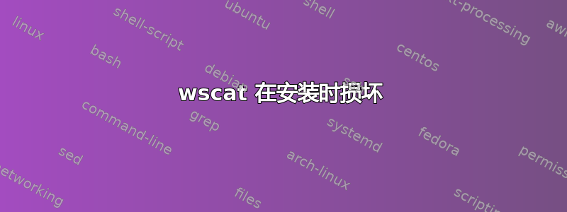 wscat 在安装时损坏