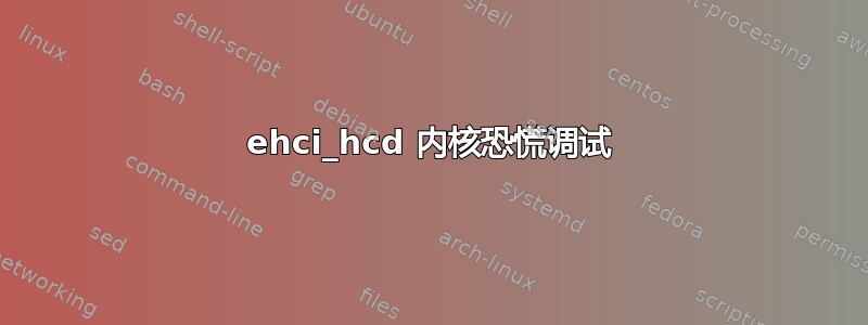 ehci_hcd 内核恐慌调试