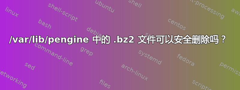 /var/lib/pengine 中的 .bz2 文件可以安全删除吗？