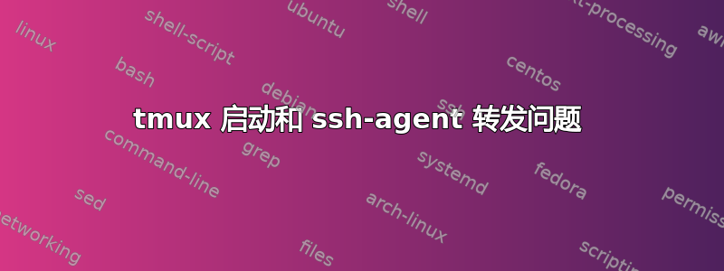 tmux 启动和 ssh-agent 转发问题