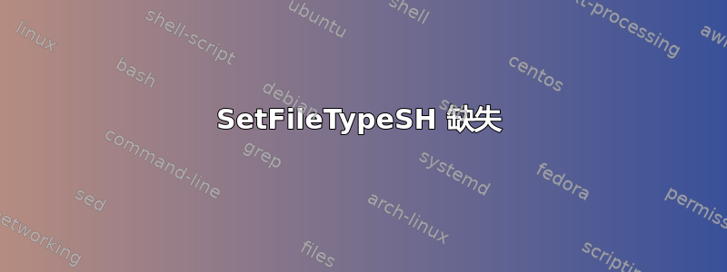 SetFileTypeSH 缺失