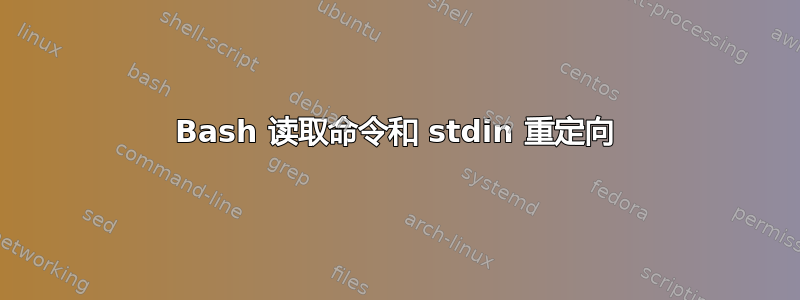 Bash 读取命令和 stdin 重定向