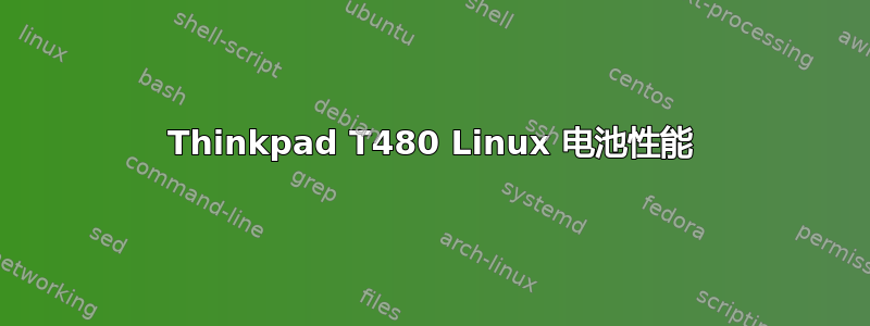 Thinkpad T480 Linux 电池性能