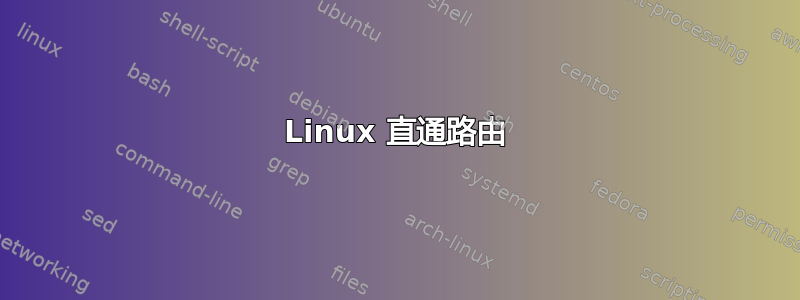 Linux 直通路由