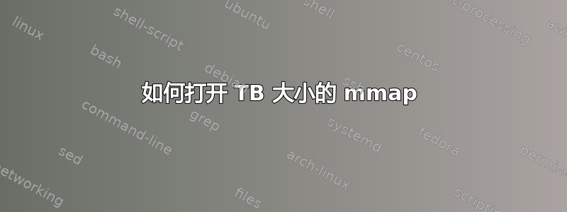 如何打开 TB 大小的 mmap