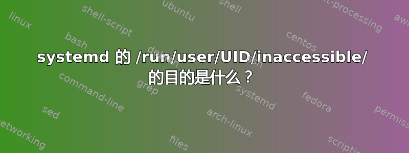 systemd 的 /run/user/UID/inaccessible/ 的目的是什么？