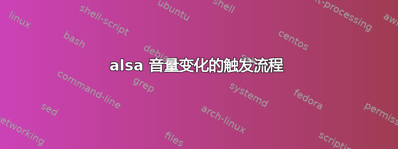 alsa 音量变化的触发流程