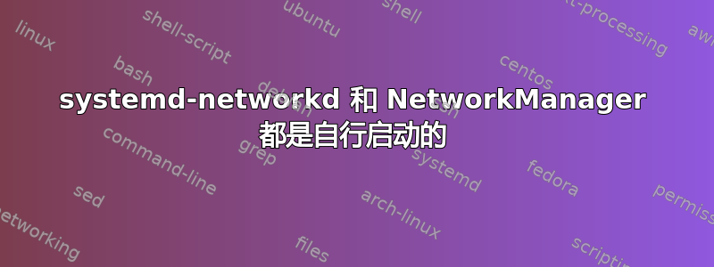 systemd-networkd 和 NetworkManager 都是自行启动的