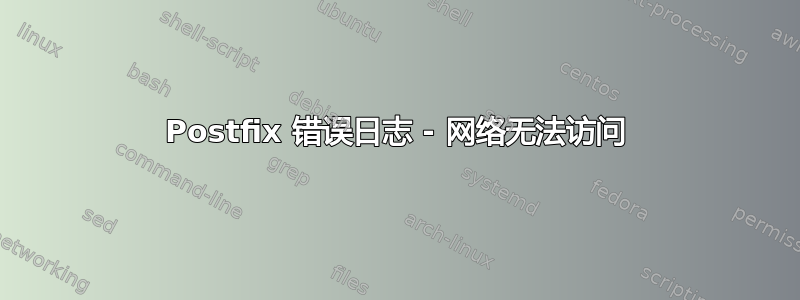 Postfix 错误日志 - 网络无法访问