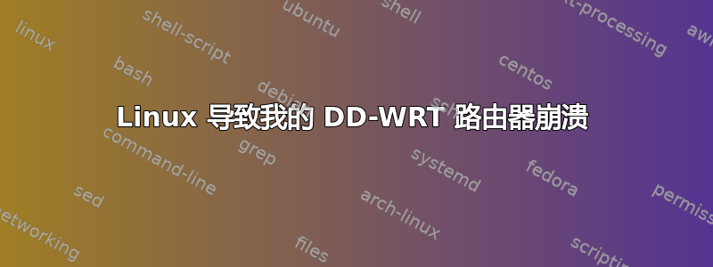 Linux 导致我的 DD-WRT 路由器崩溃