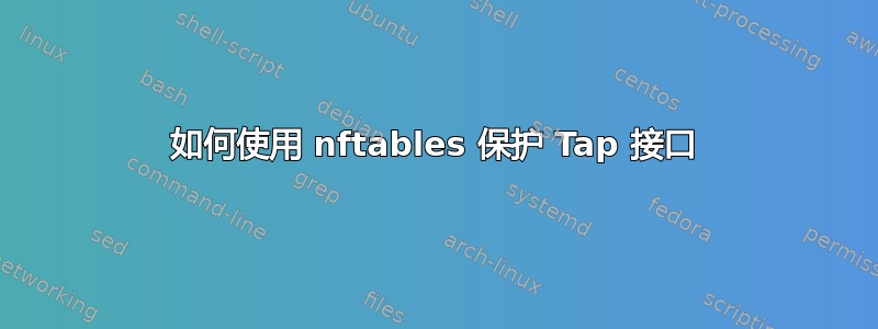 如何使用 nftables 保护 Tap 接口