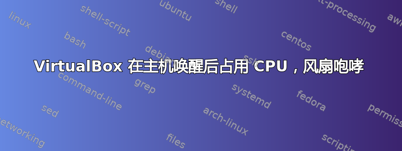 VirtualBox 在主机唤醒后占用 CPU，风扇咆哮